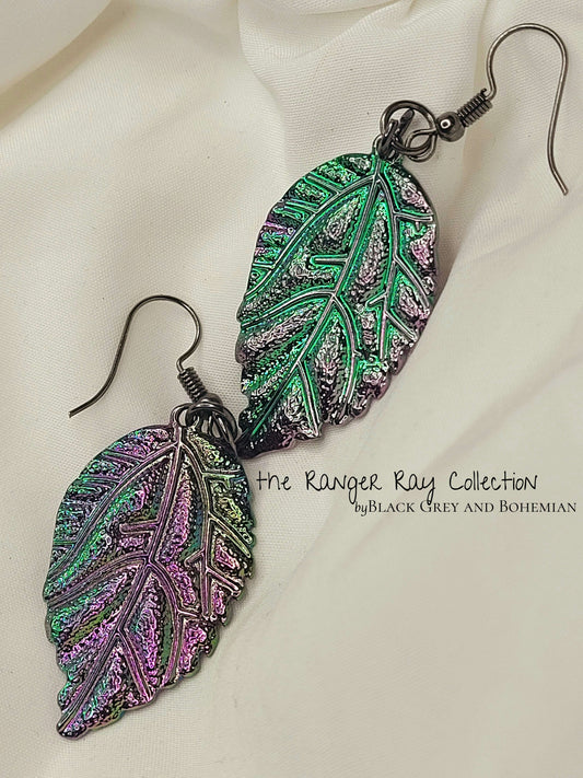 Metallic Foliage | Fashion Earrings