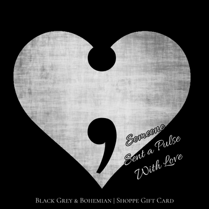 Pulse Card | Black Grey & Bohemian Gift Card, E Card